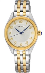Мужские часы Seiko SUR380P, серебристо-золотистые