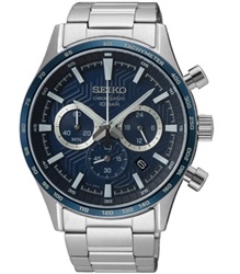 Мужские часы Seiko SSB445P, серебристые