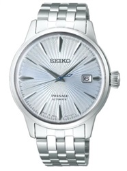 Seiko SRPE19J, серебристые часы 40,5 мм