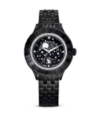 Swarovski Octea Moon watch, Swiss Made, Moon SW5677497 Kol Saati Siyah