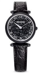 Swarovski Crystalline Wonder watch, Swiss Made SW5664311 Kol Saati Siyah