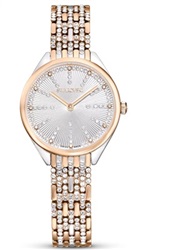 Swarovski Attract watch, Swiss Made SW5649987 Kol Saati Gümüş/rose