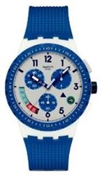Swatch It's Time! SUSM409, синие мужские наручные часы