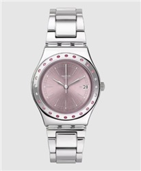 Swatch YLS455GC — мужские часы серебристого цвета
