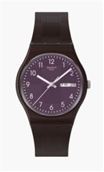 Swatch Weaving Wonders SO28C700 Brown Men's Watch