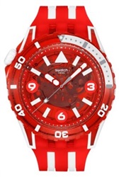 Swatch SSCU09R100, красные наручные часы