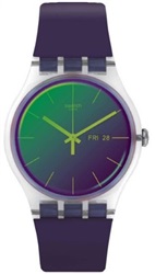 Swatch SO29K703, мужские часы, фиолетовые