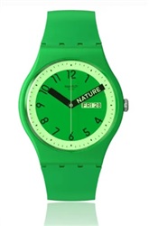 Swatch SO29G704, зелёные наручные часы