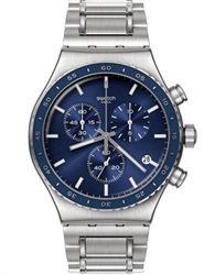 Swatch Cobalt Lagoon YVS496G Silver Men's Watch
