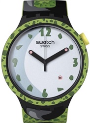 Swatch Cell X Swatch SB01Z401 Black Green Men's Watch