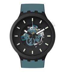Swatch Big Bold SB03B107 Black Green Watch