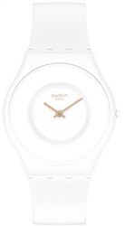 Swatch Tick Different Blanca SS09W100, белые мужские часы