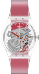 Swatch Clearly Red Striped GE292 Kol Saati Kırmızı