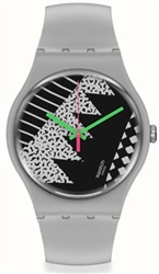 Swatch Gre_mem L SO32M102 серые наручные часы