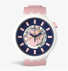 Swatch Big Bold SB03M105 Kol Saati Pembe