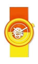 Swatch Popover PNO100 Kol Saati Turuncu Sarı