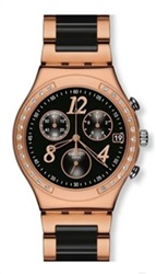 Swatch Dreamnight Rose YCG404G Kol Saati Siyah/rose Gold