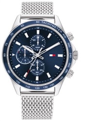Tommy Hilfiger TH1792018 Silver Men's Watch 44 mm
