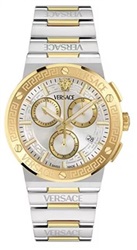 Versace Greca Logo VRSCVEKMA0525 Silver/Gold Men's Watch