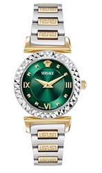 Versace Swiss Made VRSCVEGFA0625 Men's Watch, Silver/Gold
