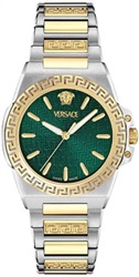 Versace Greca Reaction Lady VRSCVE0D00425 женские часы, серебристые/золотистые