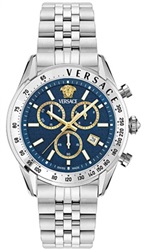 Versace Chrono Master 44 mm VRSCVE8R00324 Men's Watch, Silver