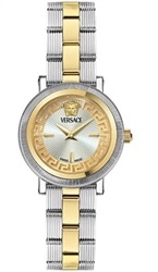 Versace Greca Flourish Petite 28 mm VRSCVE8CA0224 Watch Silver/Gold