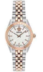 Versace V-Code Lady 36 mm VRSCVE8I00624 Kol Saati Gümüş/rose