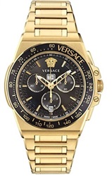 Versace Greca Extreme Chrono 45 мм VRSCVE7H00623, золотистые мужские часы