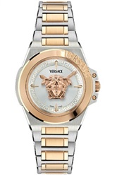 Versace Swiss Made VRSCVE8D00424 Men's Watch Silver/Rose