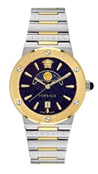 Versace Greca Logo Moonphase VRSCVE7G00223 Silver/Gold Watch