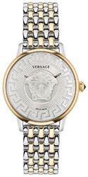 Versace VRSCVE6F00423 Men's Watch, Silver/Gold, 38 mm