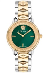 Versace VRSCVE2P00522 Мужские наручные часы, серебристо-золотистые, 36 мм