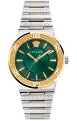 Versace Swiss Made VRSCVEVH00720 Watch, Silver/Gold