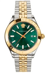 Versace Swiss Made VRSCVEVK00620 Men's Watch, Silver/Gold, 42 mm