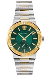 Versace Swiss Made VRSCVEVI00420 Men's Watch, Silver/Gold, 41 mm