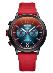 Мужские часы Welder WWMD1012, красные, 45 мм