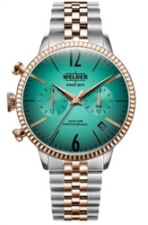 Welder WWRC655 Men's Watch Silver/Rose 39 mm