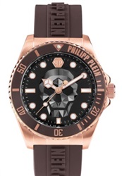 Philipp Plein Skull Diver PWOAA0322 Brown Men’s Watch