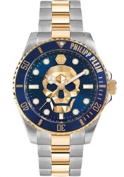 Philipp Plein PWOAA0722 мужские часы, серебристо-золотистые