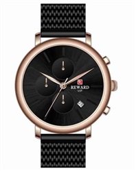 Reward RD82037M A141635 мужские часы, чёрные/розовое золото