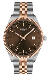 Tissot T1564102229101 мужские наручные часы, серебристые/розовые