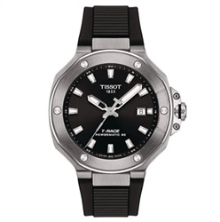 Tissot T-Race Powermatic 80 41MM T1418071705100, чёрные наручные часы
