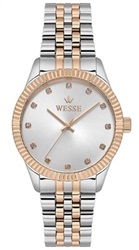 Wesse WWL1088B01 Men's Watch, Silver/Rose