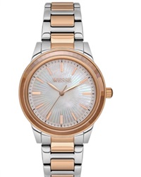 Wesse WWL110802 мужские часы, серебристый/розовый