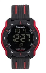 Reebok RV-LOC-G9-PBPB-BR Black and Red Digital Men's Watch