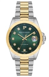 Jacques Philippe Infinitum Lady JPQLS3473X8 Women's Watch, Silver/Gold