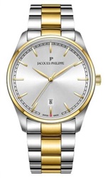 Jacques Philippe JPQGS627328 Men's Watch, Silver/Gold, 40 mm