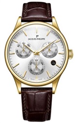 Jacques Philippe Planum Full Date JPQGC672123, коричневые мужские часы