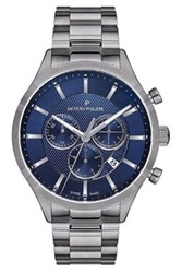 Мужские часы Jacques Philippe JPQGC437328V2, серебристо-золотистые